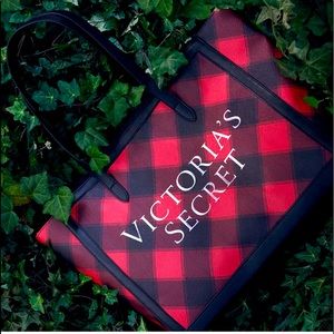 VICTORIA SECRET| Tartan tote
